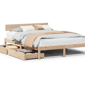 Bedframe zonder matras massief grenenhout 120×190 cm Bedframe zonder matras massief grenenhout 120×190 cm