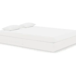Bedframe massief hout wit 135×190 cm Bedframe massief hout wit 135×190 cm