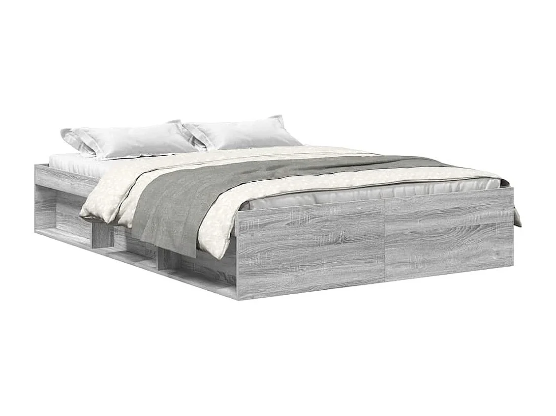Bedframe grijs sonoma eikenkleurig 160x200 cm