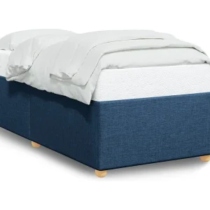 Bedframe zonder matras 80×200 cm stof blauw Bedframe zonder matras 80×200 cm stof blauw