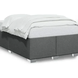 Bedframe zonder matras 120×200 cm stof donkergrijs Bedframe zonder matras 120×200 cm stof donkergrijs