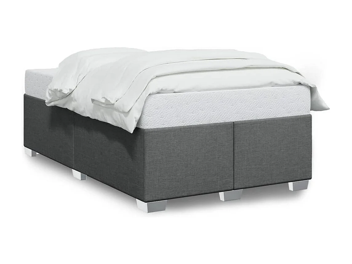Bedframe zonder matras 120x200 cm stof donkergrijs