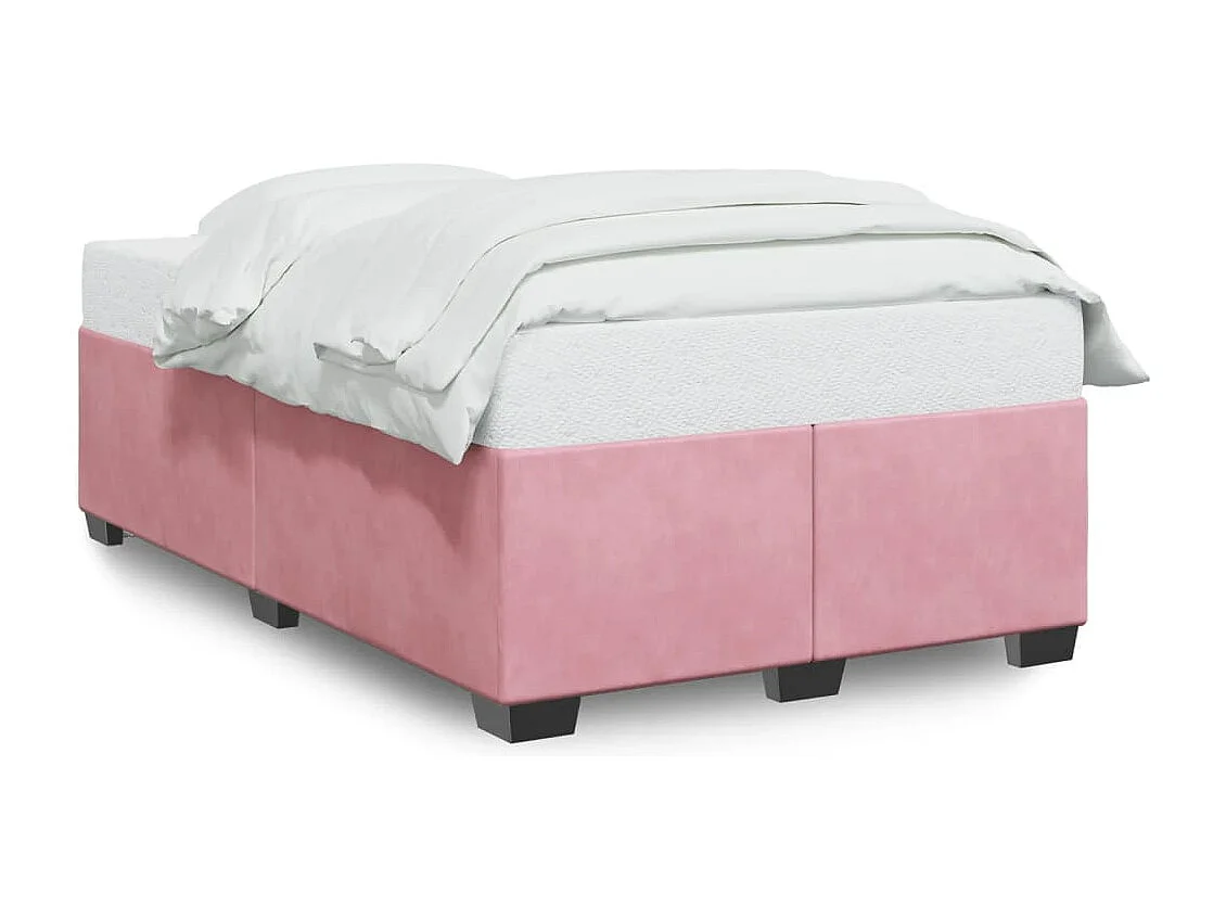 Bedframe zonder matras 120x190 cm fluweel roze
