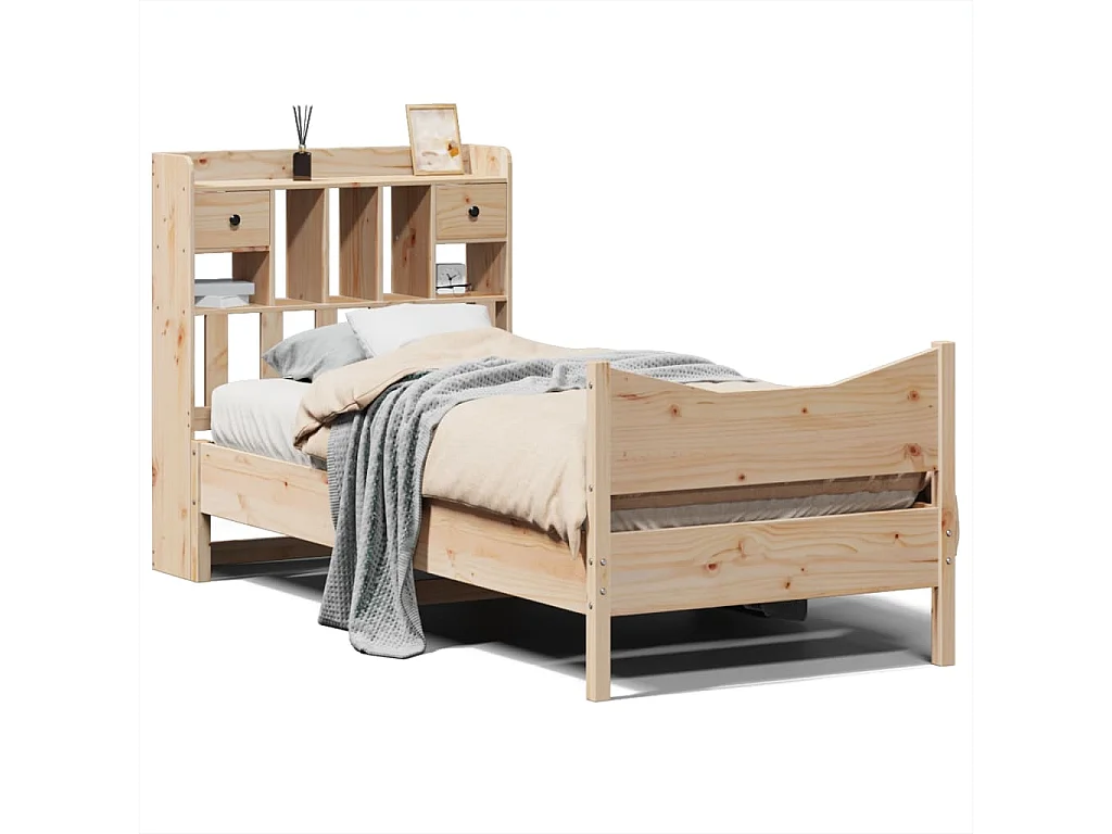 Bedframe zonder matras massief grenenhout 90x200 cm