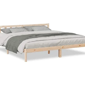 Bedframe extra lang zonder matras massief grenenhout 200×210 cm Bedframe extra lang zonder matras massief grenenhout 200×210 cm