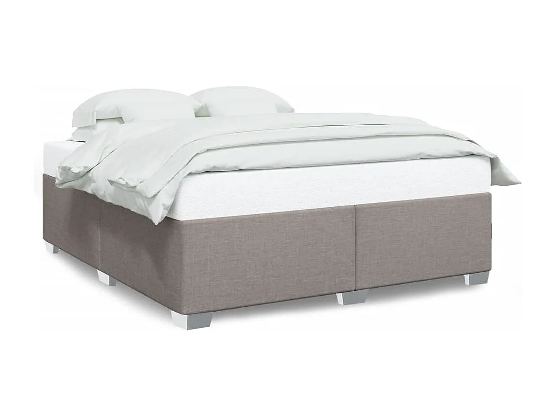 Bedframe zonder matras stof taupe 200x200 cm