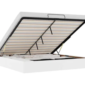 Bedframe zonder matras 180×200 cm kunstleer wit Bedframe zonder matras 180×200 cm kunstleer wit