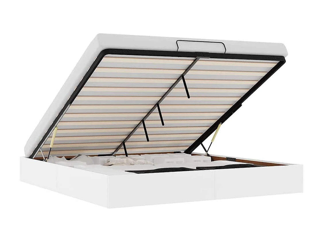 Bedframe zonder matras 180x200 cm kunstleer wit