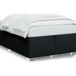 Bedframe zonder matras 120×190 cm stof zwart Bedframe zonder matras 120×190 cm stof zwart