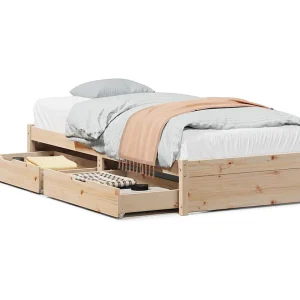 Bedframe zonder matras massief grenenhout 75×190 cm Bedframe zonder matras massief grenenhout 75×190 cm