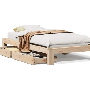 Bedframe zonder matras massief grenenhout 75×190 cm Bedframe zonder matras massief grenenhout 75×190 cm