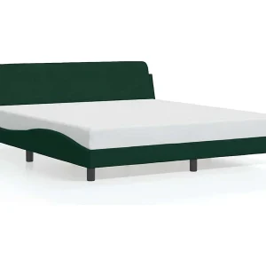 Bedframe "Dover" 180×200 cm fluweel donkergroen