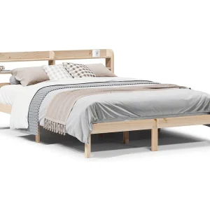 Bedframe zonder matras massief grenenhout 135×190 cm Bedframe zonder matras massief grenenhout 135×190 cm