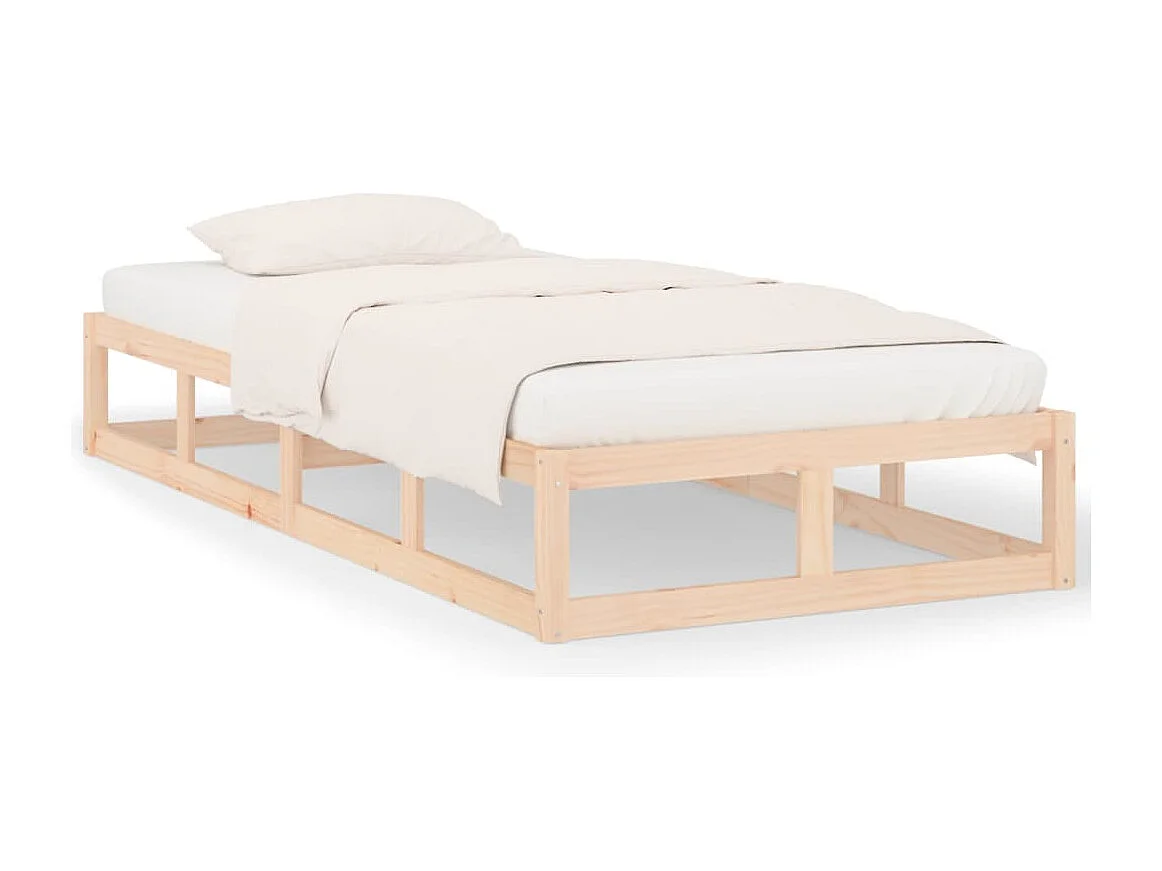 Bedframe massief hout 90x200 cm