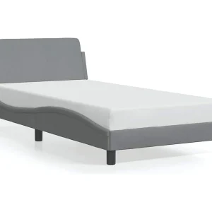 Bedframe "Dover" 100×200 cm stof lichtgrijs Bedframe "Dover" 100×200 cm stof lichtgrijs