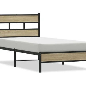 Bedframe zonder matras hout sonoma eikenkleurig 75×190 cm Bedframe zonder matras hout sonoma eikenkleurig 75×190 cm