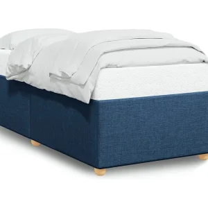 Bedframe zonder matras 90×190 cm stof blauw