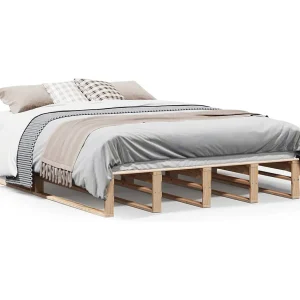 Bedframe zonder matras massief grenenhout 150×200 cm Bedframe zonder matras massief grenenhout 150×200 cm
