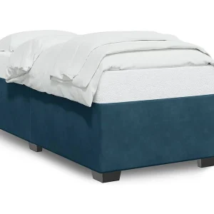 Bedframe fluweel blauw 90×200 cm Bedframe fluweel blauw 90×200 cm