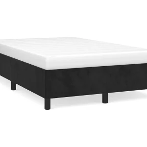 Bedframe zonder matras 120×190 cm fluweel zwart