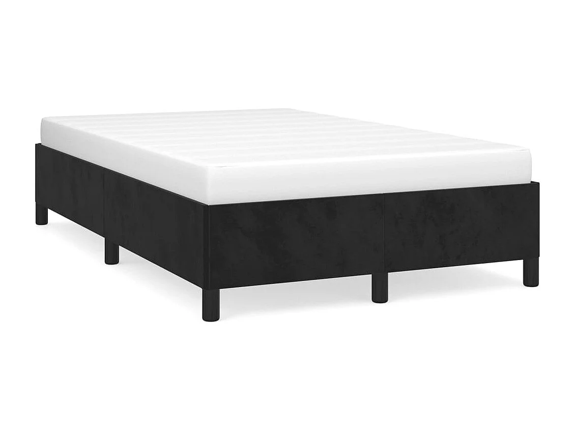 Bedframe zonder matras 120x190 cm fluweel zwart
