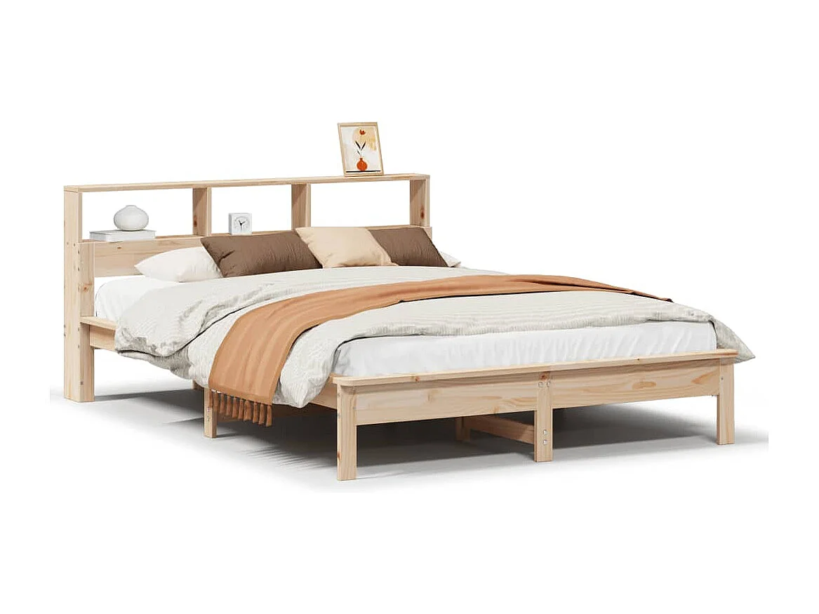 Bedframe zonder matras massief grenenhout 160x200 cm