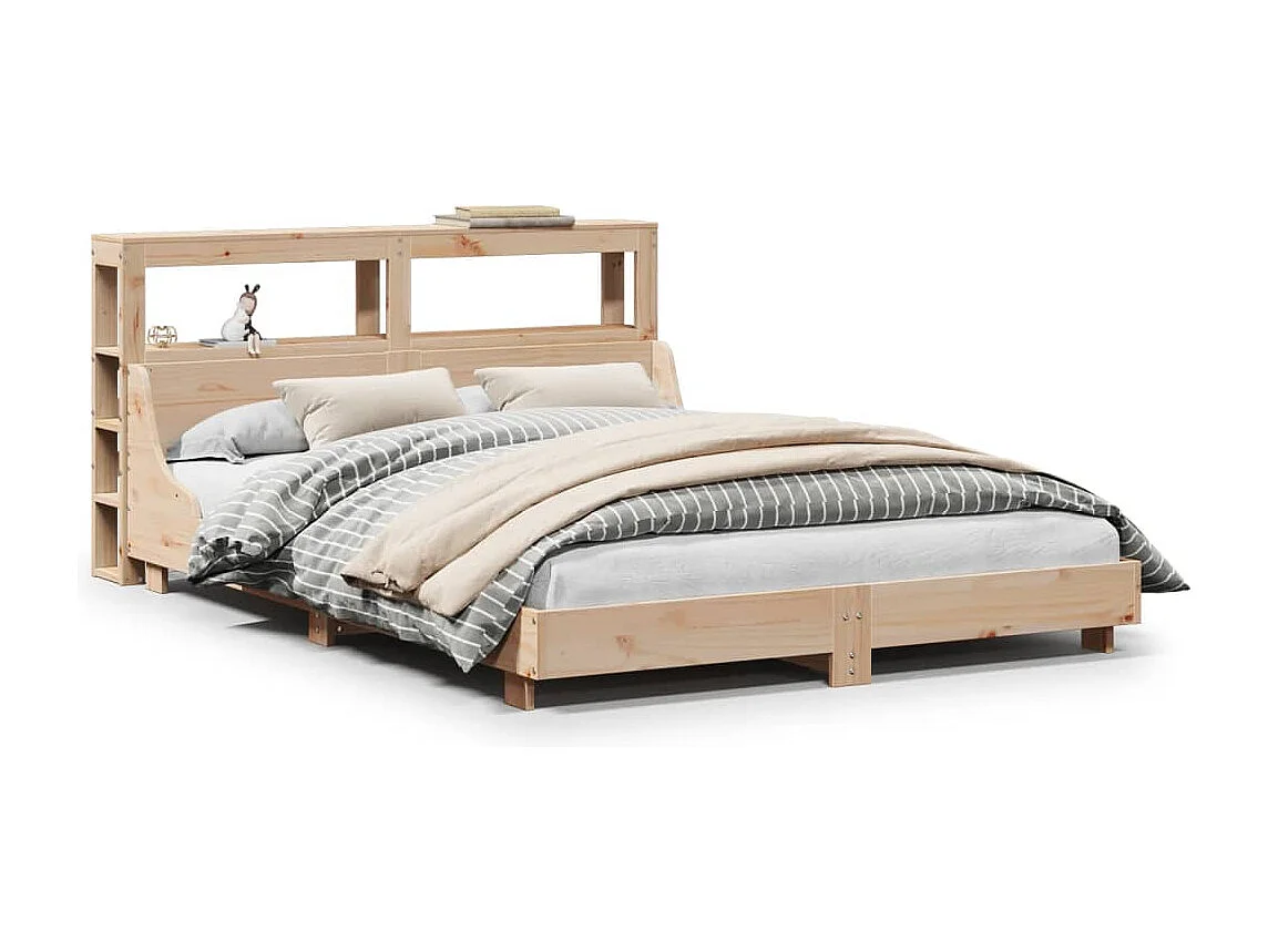 Bedframe zonder matras massief grenenhout 150x200 cm
