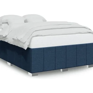 Bedframe zonder matras stof blauw 140×190 cm Bedframe zonder matras stof blauw 140×190 cm