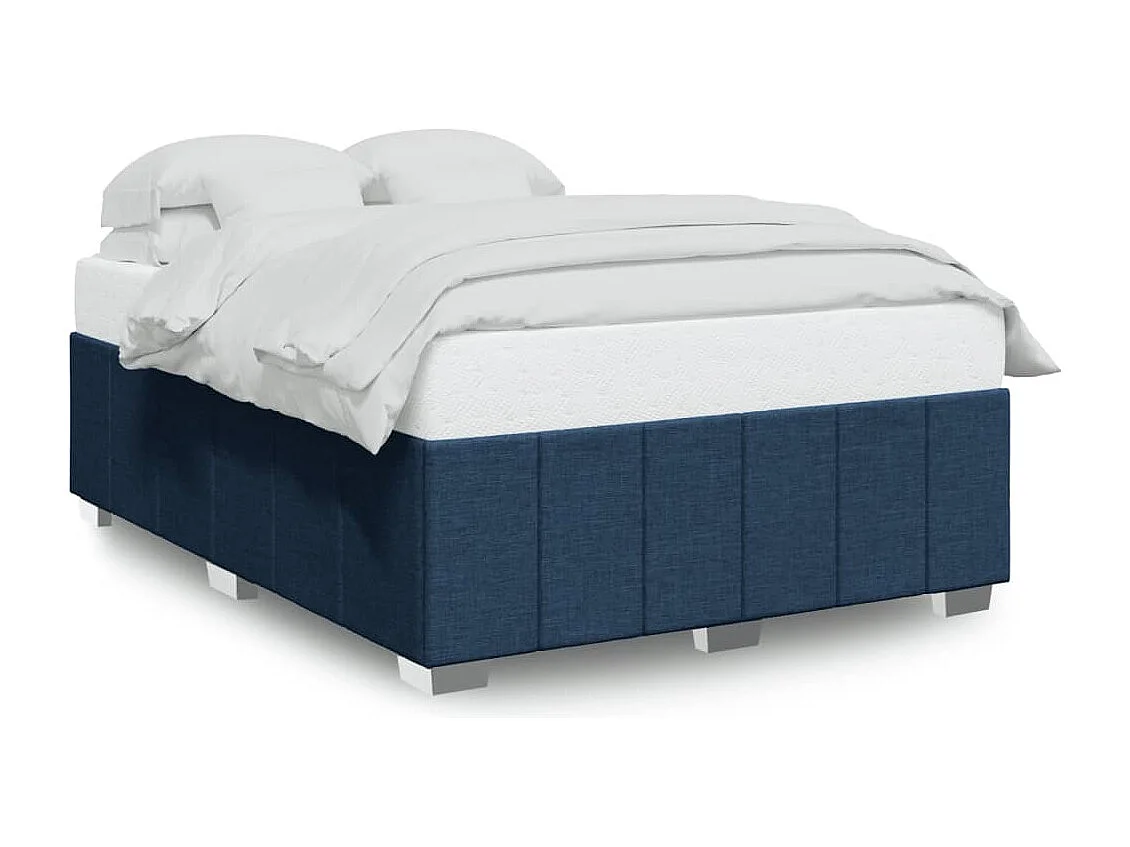 Bedframe zonder matras stof blauw 140x190 cm