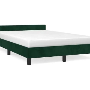 Bedframe zonder matras 120×190 cm fluweel donkergroen Bedframe zonder matras 120×190 cm fluweel donkergroen