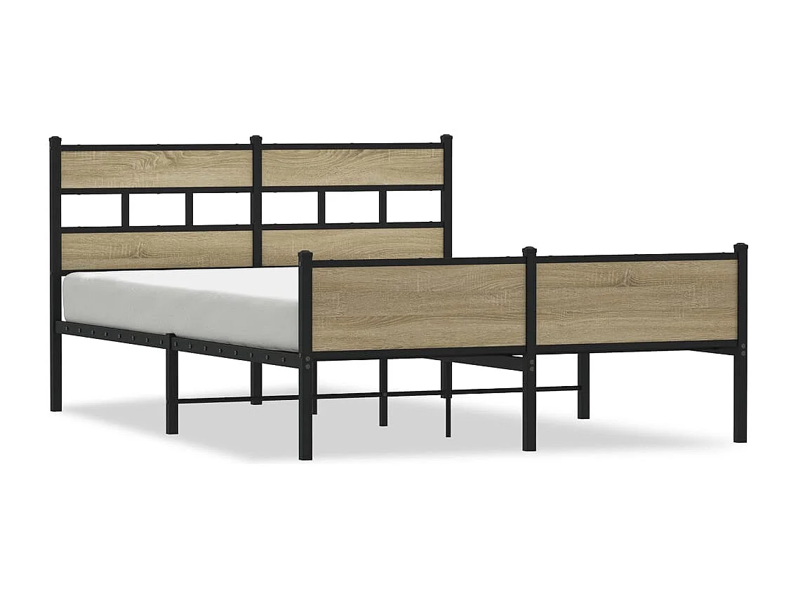 Bedframe zonder matras hout sonoma eikenkleurig 150x200 cm
