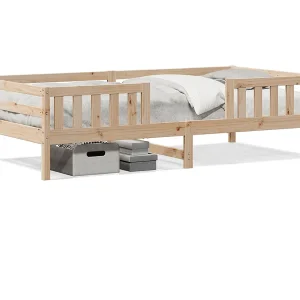 Bedframe zonder matras massief grenenhout 75×190 cm Bedframe zonder matras massief grenenhout 75×190 cm