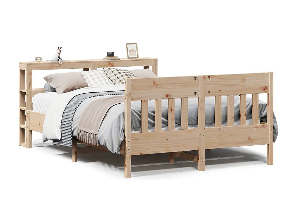 Bedframe zonder matras massief grenenhout 120x190 cm