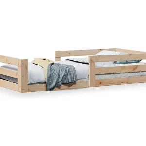 Bedframe zonder matras massief grenenhout 70×140 cm Bedframe zonder matras massief grenenhout 70×140 cm