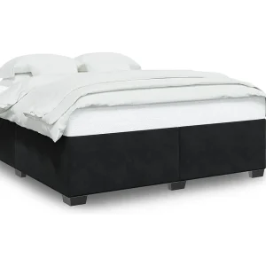 Bedframe zonder matras 180×200 cm fluweel zwart