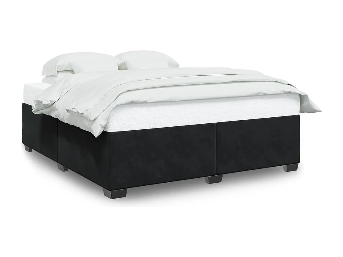 Bedframe zonder matras 180x200 cm fluweel zwart