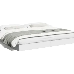 Bedframe zonder matras 180×200 cm spaanplaat wit Bedframe zonder matras 180×200 cm spaanplaat wit