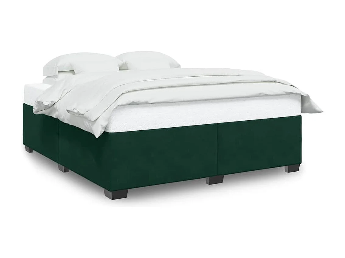 Bedframe zonder matras 200x200 cm fluweel donkergroen