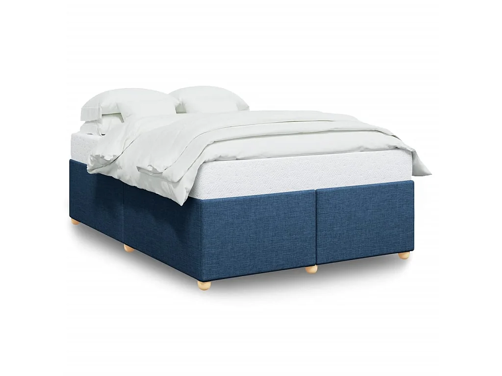 Bedframe zonder matras stof blauw 140x190 cm