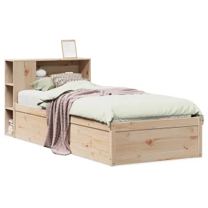 Bedframe zonder matras massief grenenhout 75×190 cm Bedframe zonder matras massief grenenhout 75×190 cm