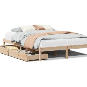 Bedframe zonder matras massief grenenhout 135×190 cm Bedframe zonder matras massief grenenhout 135×190 cm