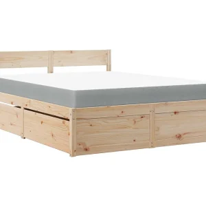 Bed met lades en matras massief grenenhout 140×200 cm Bed met lades en matras massief grenenhout 140×200 cm