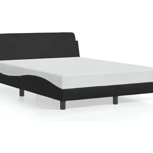 Bedframe "Dover" kunstleer zwart 140×190 cm Bedframe "Dover" kunstleer zwart 140×190 cm