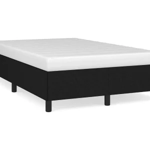 Bedframe zonder matras 120×190 cm stof zwart Bedframe zonder matras 120×190 cm stof zwart