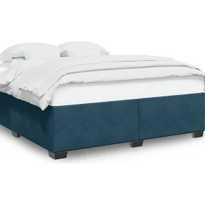 Bedframe fluweel blauw 180×200 cm Bedframe fluweel blauw 180×200 cm