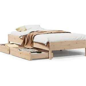 Bedframe zonder matras massief grenenhout 75×190 cm Bedframe zonder matras massief grenenhout 75×190 cm