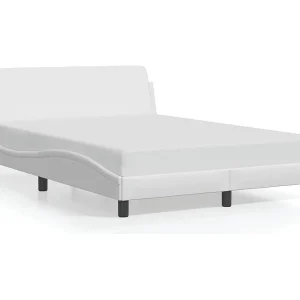 Bedframe "Dover" kunstleer wit 120×200 cm Bedframe "Dover" kunstleer wit 120×200 cm