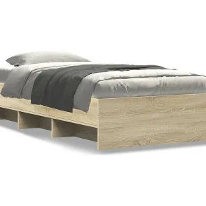 Bedframe zonder matras hout sonoma eikenkleurig 90×190 cm