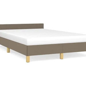 Bedframe zonder matras 120×190 cm stof taupe Bedframe zonder matras 120×190 cm stof taupe
