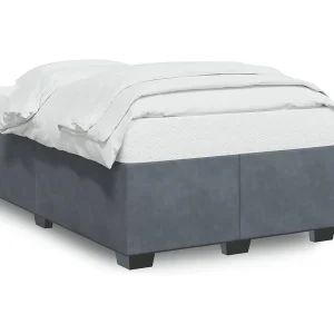 Bedframe zonder matras 120×200 cm fluweel donkergrijs